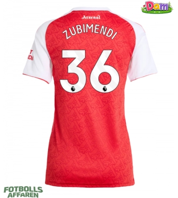Arsenal Martin Zubimendi #36 Hemmatröja Kvinnor 2025-26 Kortärmad